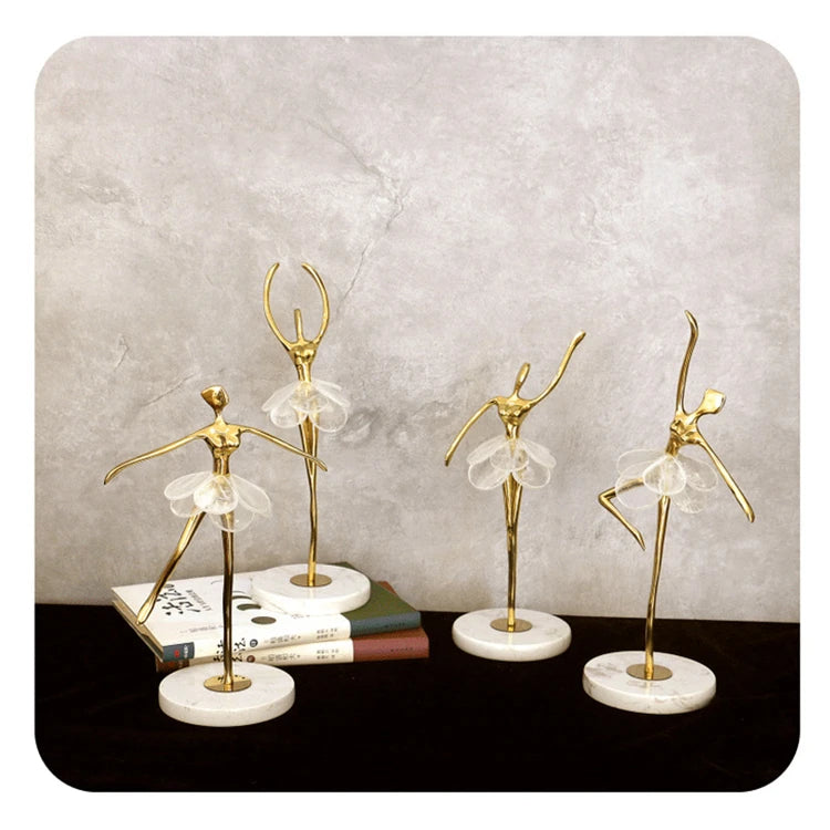 Factory Single Piece Sale Luxury Crafts Ballet Girls Dancer Sculpture Living Room Hotel Home Accessories