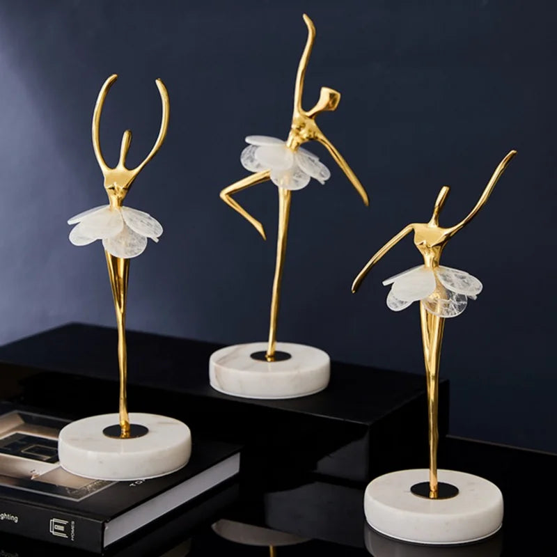 Factory Single Piece Sale Luxury Crafts Ballet Girls Dancer Sculpture Living Room Hotel Home Accessories