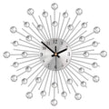Modern Round Metal Crystal Wall Clock Creative Abstract Design Silent Iron Resin Single Face for Home Decor for Living Room
